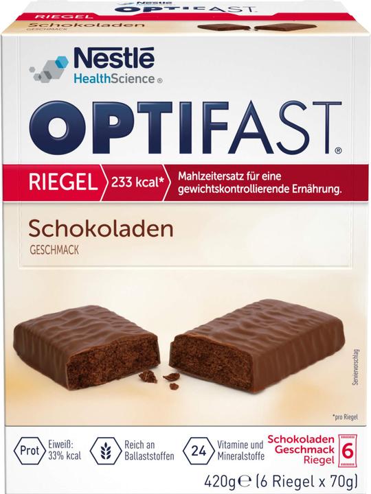 Produktbild Optifast Riegel (Schokolade, 6 Stk., 420 g)