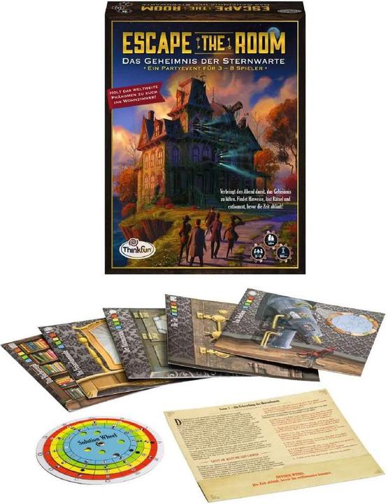 Produktbild Thinkfun Escape The Room: Das Geheimnis der Sternwarte (Deutsch)
