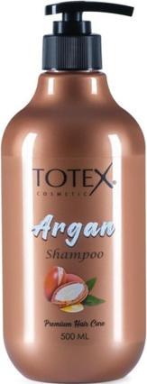 Totex Arganöl Haarshampoo Unisex Premium Haarpflege für sprödes und geschädigtes Haar (500 ml, Flüssiges Shampoo)