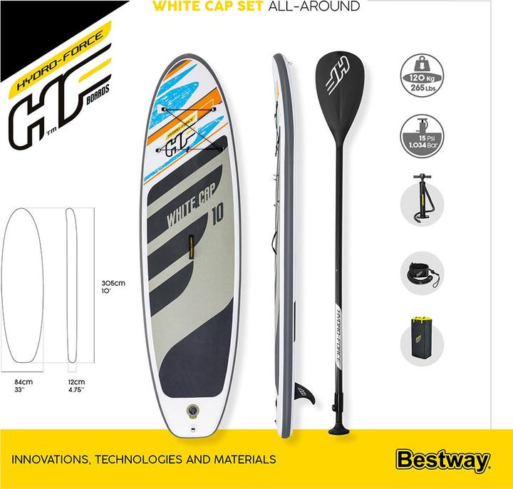 Image du produit Bestway HF SUP Set White Cap