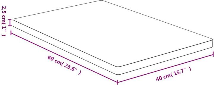 Immagine prodotto VidaXL Weston (40 x 60 x 2,5 cm)