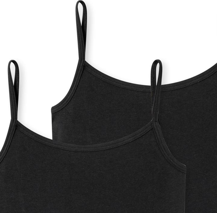 Immagine prodotto Schiesser Confezione di 6 ragazze adolescenti 95/5 di cotone organico Spaghetti Tops / Sottogonne (164)