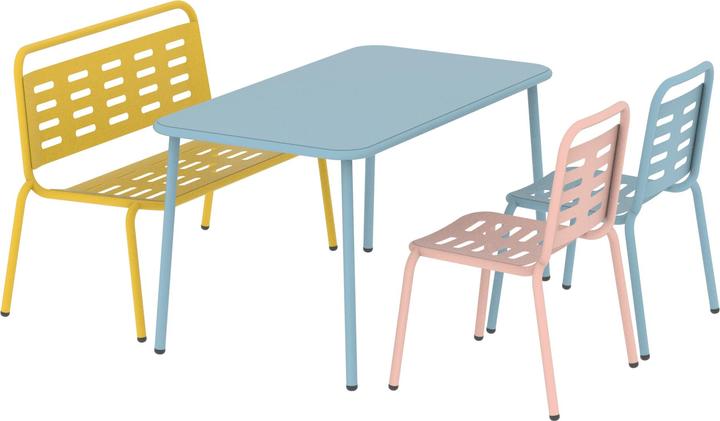 Actual product image Casa.Pro Kindersitzgruppe Etroubles 4-tlg. Stahl Mehrfarbig
