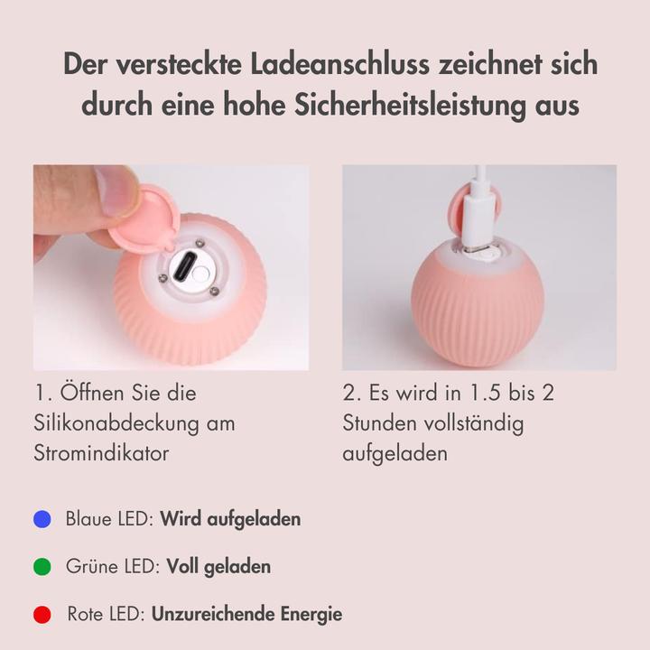 Immagine prodotto Suba Elektrischer Katzenball mit LED Licht (Palla giocattolo per gatti)