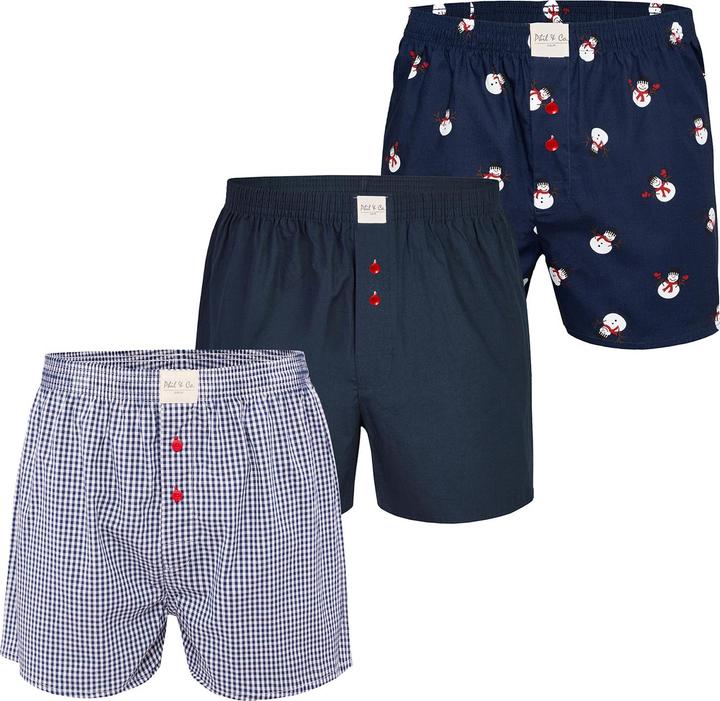 Actual product image Phil & Co. Berlin Boxer Chrstimas Boxer 3-pack (M, pack of 3)