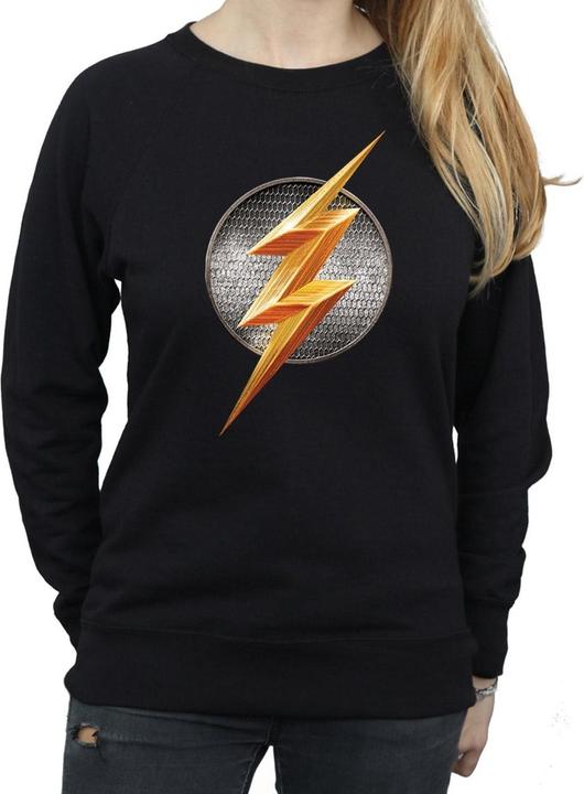 Actual product image Womens/Ladies Justice League Movie Flash Emblem Sweatshirt (M)