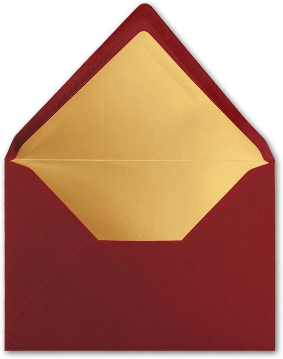 Produktbild Neuser Papier Gold-gefütterte DIN C5 Briefumschläge (75 Stück) (C5, 75 x)