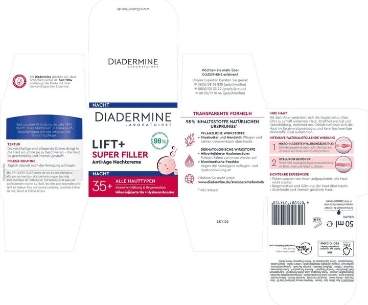 Image du produit Diadermine Lift+Super Filler (50 ml)