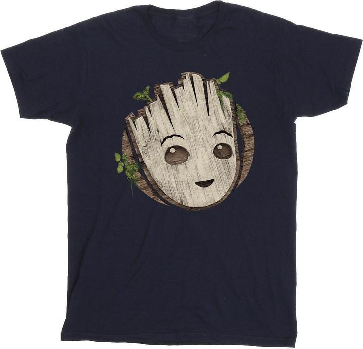 Produktbild I Am Groot Wooden Head TShirt (L)