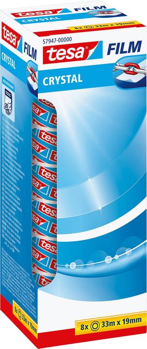 Actual product image tesa tesafilm 8x CRYSTAL adhesive tape (19.19 mm)