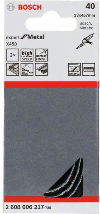 Produktbild Bosch Professional Zubehör Schleifband Körnung 40 (L x B) (40)