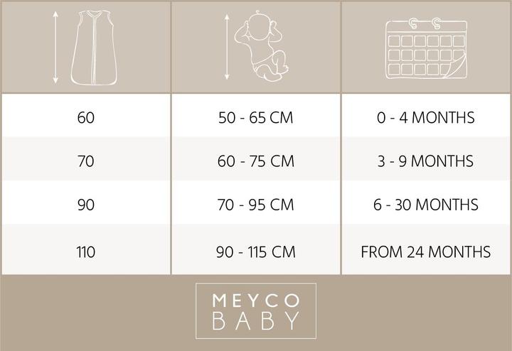 Image du produit Meyco sac de couchage - mousseline prélavée (90 cm)