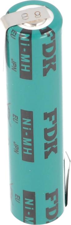 FDK Battery Sanyo HR-AAAU NiMH Battery Micro AAA Flattop with solder tag Z-shape (AAA, 730 mAh)