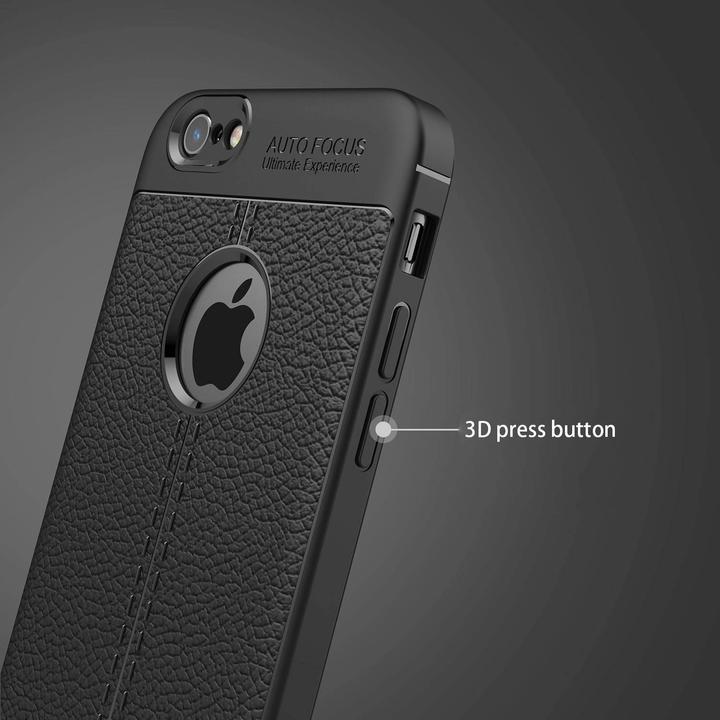 Actual product image Cadorabo TPU Cover Faux Leather Structure (Apple iPhone 6)