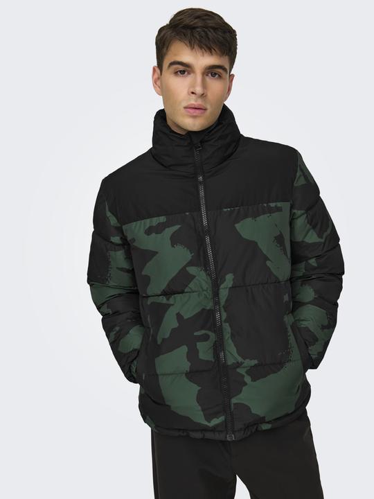 Produktbild Only & Sons Stehkragen Elastische Bündchen Jacke Daunenjacke (L)