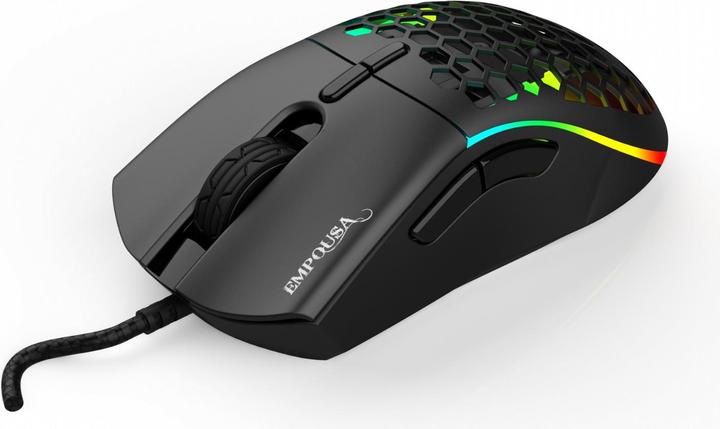 Actual product image Inca RGB 6 Led 10000 DPI 7D Macro Keys with Double Cap Prof. gaming mouse (Cable)