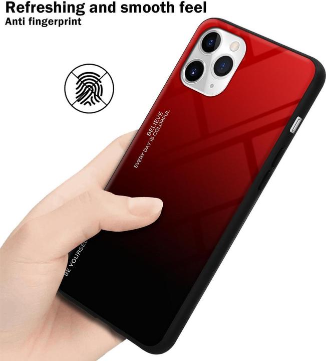 Produktbild Cadorabo TPU 2 Farben Glas Cover (Apple iPhone 11 Pro Max)