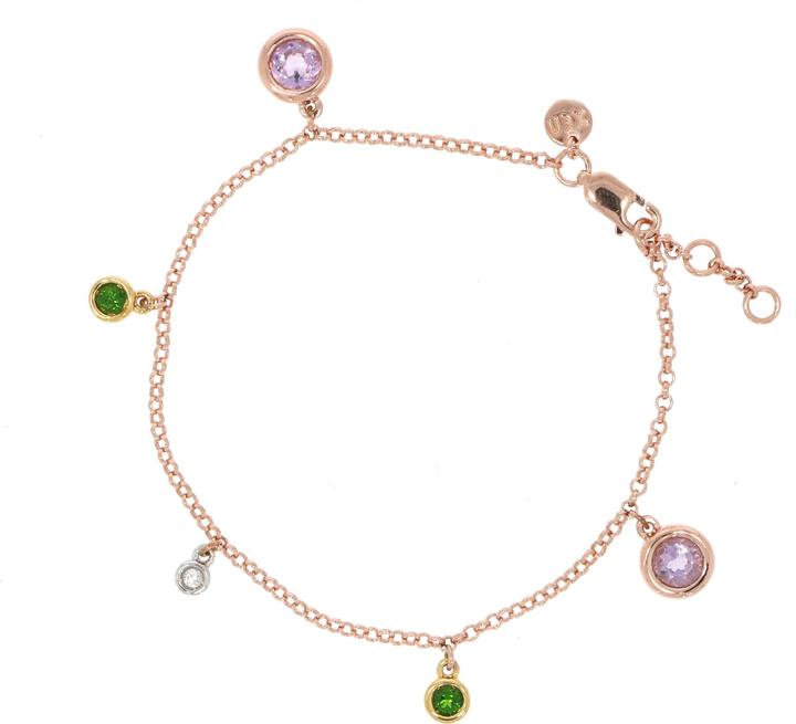 Immagine prodotto Xen Braccialetto multicolore da circa 1,38 ct. 17-19 cm (19 cm, Argento 925)
