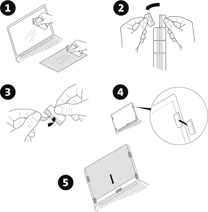 Produktbild Kensington Blickschutzfilter - 2-fach, abnehmbar für 24" (24", 16 : 10)