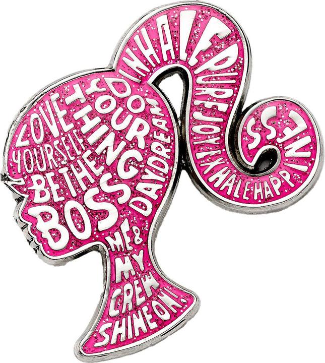 Barbie Funkelnde Silhouette Abzeichen Emaille