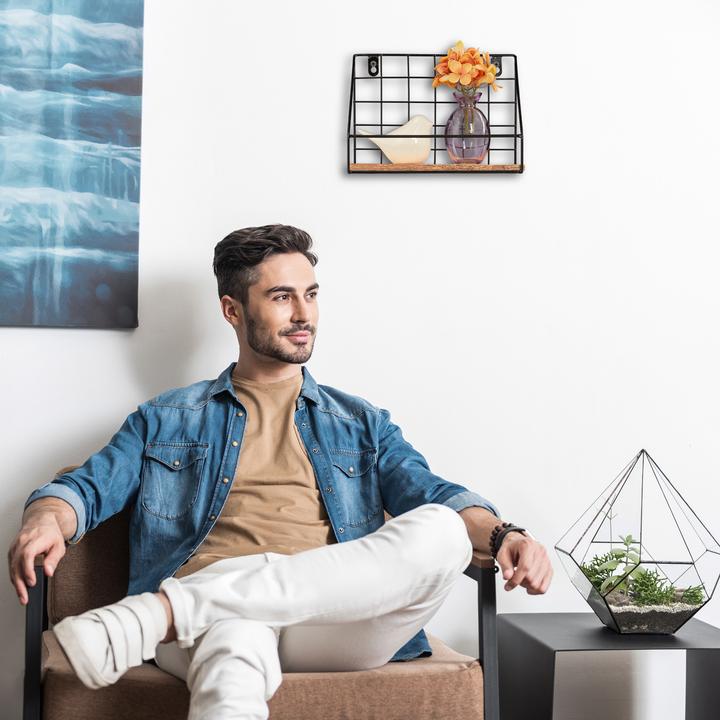 Image du produit Relaxdays Etagère murale (25 x 16 x 18 cm)