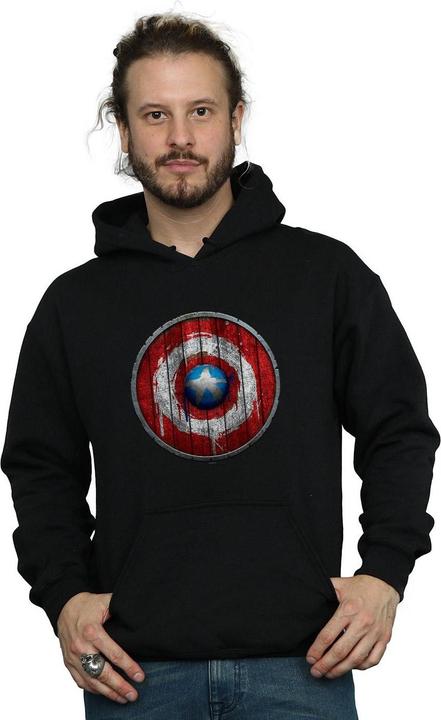 Produktbild Captain America Wooden Shield Kapuzenpullover (S)