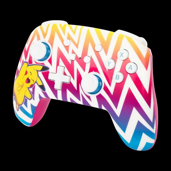 Actual product image PowerA Enhanced Wireless Controller Vibrant Pikachu (Switch, Switch Lite, Switch OLED)