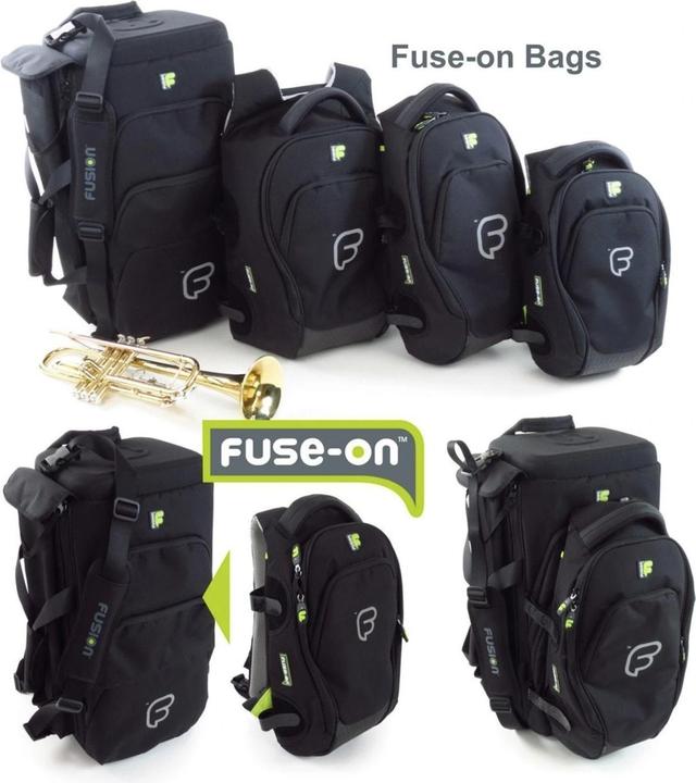 Image du produit Fusion UB-04-B Urban Triple Trumpet Bag - Bleu/Noir (Trompettes, Bugle, Cornet)