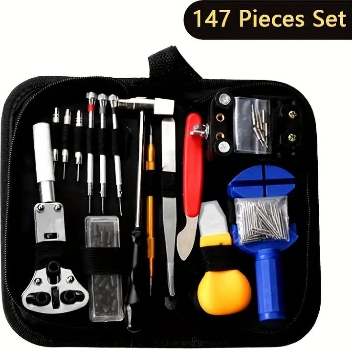Immagine prodotto PhoneLook Uhren Reparatur Werkzeug Set (147 Teile) Komplettes Uhrenmacher Kit