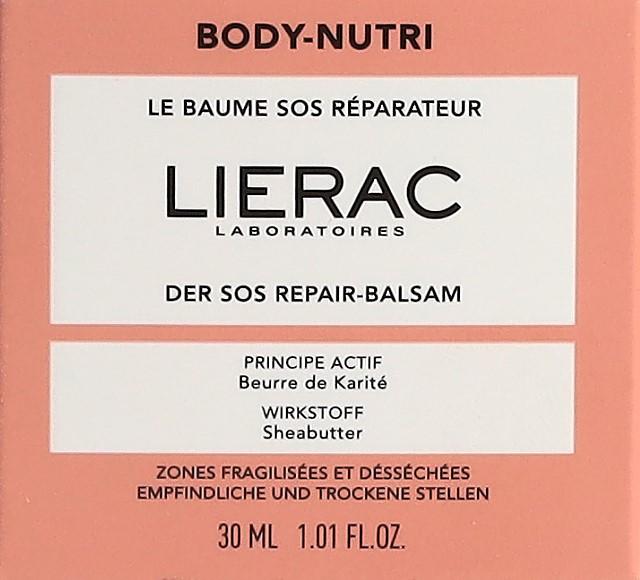 Produktbild Lierac BODY NUTRI The SOS Repairing Balm 30ml (Körpercreme, 30 ml)