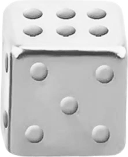 Image du produit Star Piercing Cube argent (Acier chirurgical 316L)