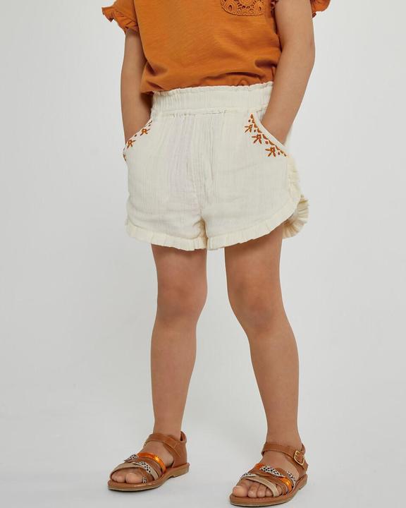 La Redoute Collections Bestickte Volant-Shorts mit Musselinfutter