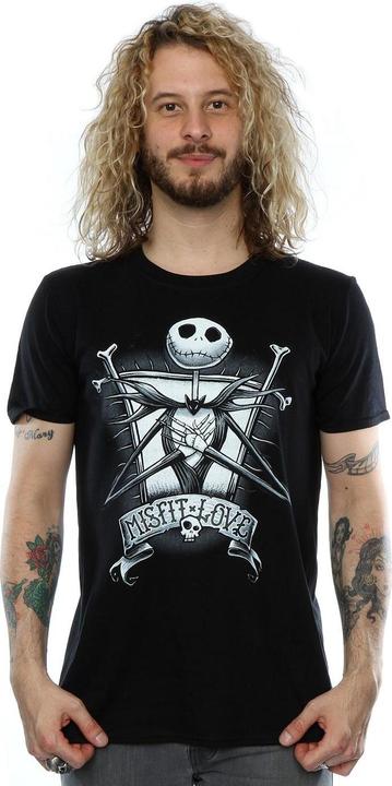 Immagine prodotto Dick Smith Maglietta Misfit Love Jack Skellington Uomo in cotone (XL)