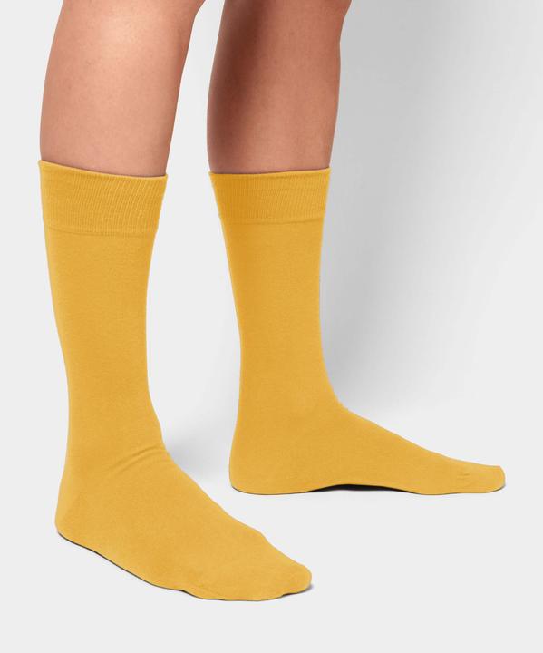 DillySocks Smooth Golden Yellow Pack (3er Pack, 41 - 46)