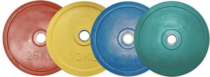 Image du produit ATX Disques d'haltères en caoutchouc - vert - 50 mm - 50 kg (1 x 50 kg)
