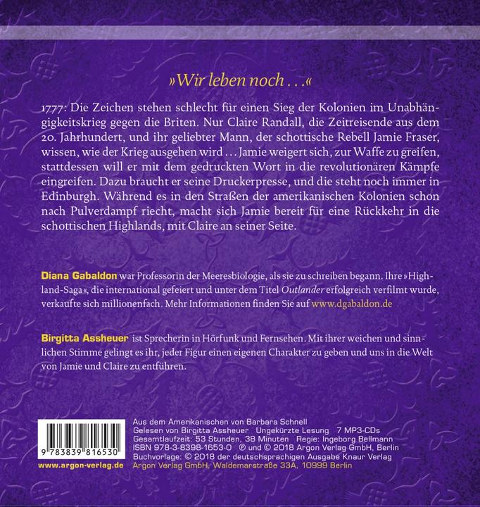 Image du produit Outlander L'écho de l'espoir (Diana Gabaldon, Birgitta Assheuer, Barbara Rapide, Allemand)