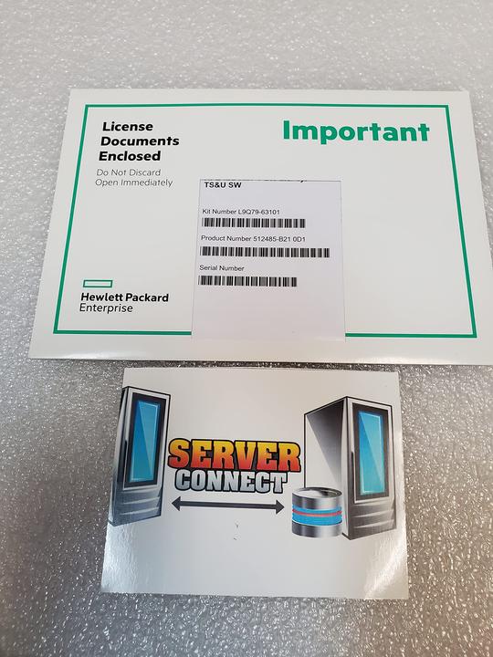 Actual product image HPE 512485-B21 iLO Advanced including 1yr 24x7