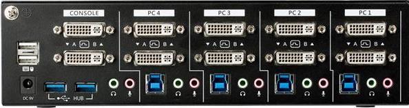 Produktbild StarTech 4 Port Dual Monitor Dvi Kvm