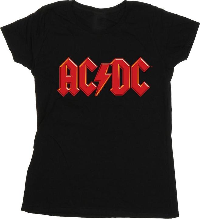 Produktbild AC/DC TShirt mit rotem Logo aus Baumwolle (M)