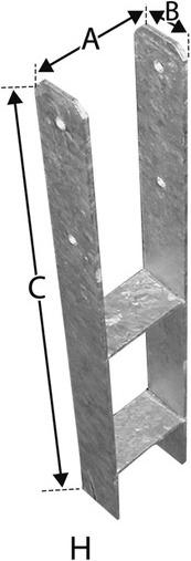 Actual product image Simpson Sst Post anchor (1 pcs.)