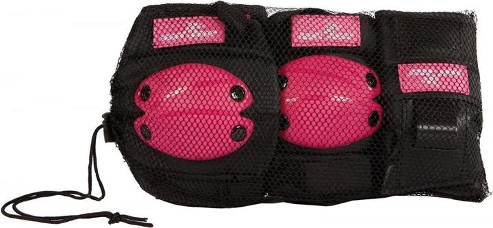Image du produit Van Manen Veenendaal Van Manen Skater Set de sécurité taille M 6pcs rose/noir (M, Coudes, Genouillère, 6 pièces)