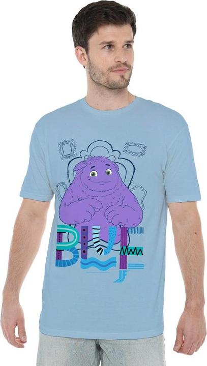 Actual product image IF Mens Blue Photo Frame T-Shirt (S)