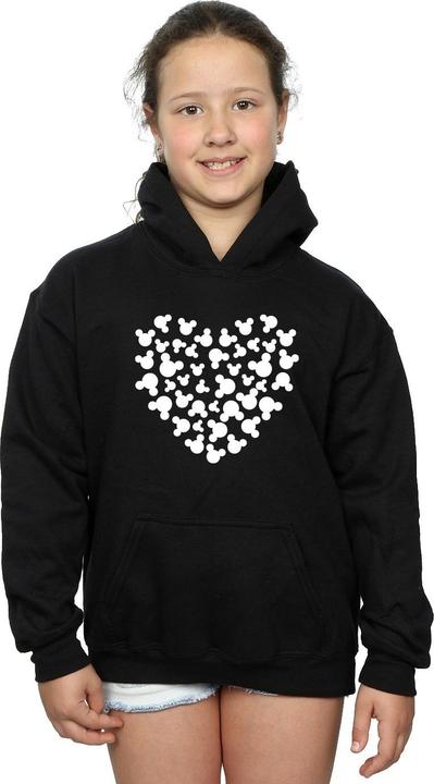 Immagine prodotto Disney Mickey Mouse Heart Silhouette Felpa con Cappuccio Ragazze (128)
