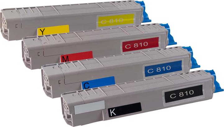Actual product image Tonerfabrik Comp. Toner SET OKI C810 (M, FC, C, Y)