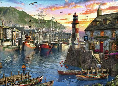 Image du produit Ravensburger Lever du jour au port (500 pièces)