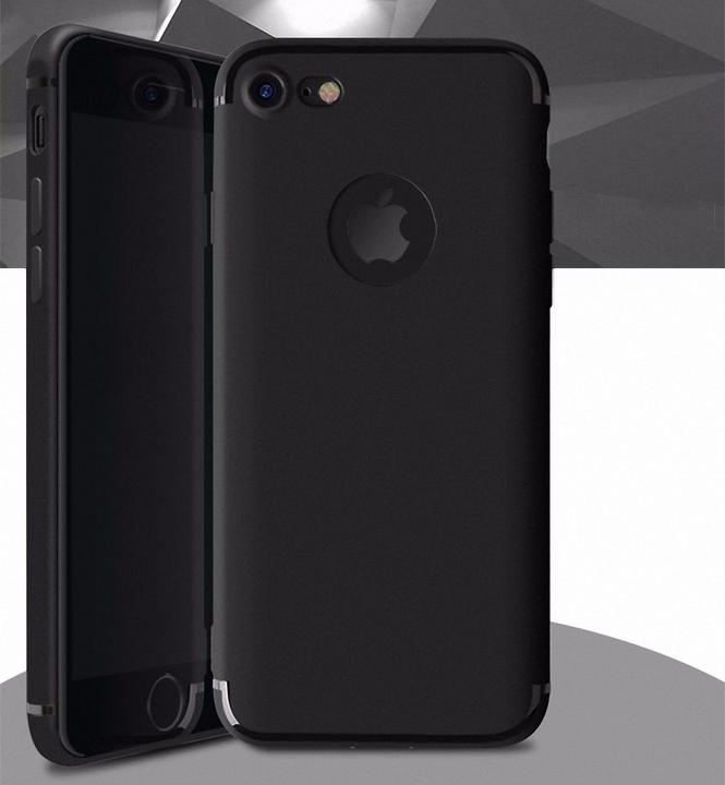 König Design Apple iPhone 7 8 Case Black Silicone Bumper Case Cover Mobile Phone Cover Shell (Apple iPhone 7, Apple iPhone SE (2nd Gen))