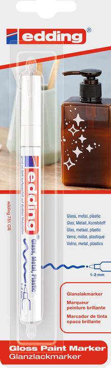 Produktbild Edding 751 - Glanzlack Marker (White, 2 mm, 1 x)