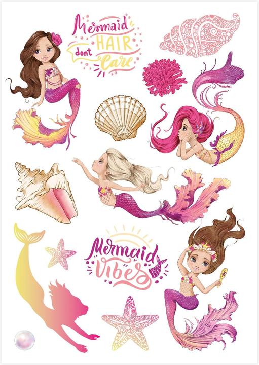 Actual product image Papierdrachen Metallic Tattoos - Mermaids
