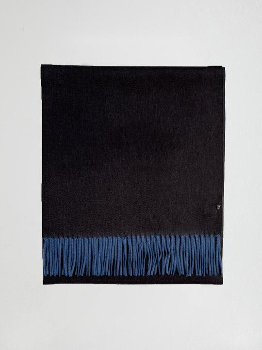 Produktbild Furnari 100% KaschmirSchal in Dunkelbraun/Jeansblau