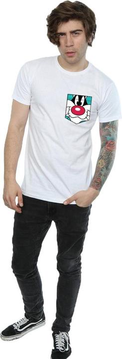 Produktbild Looney Tunes Sylvester Face Faux Pocket TShirt (3XL)